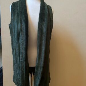 Slinky Brand Deep Green Fur Vest